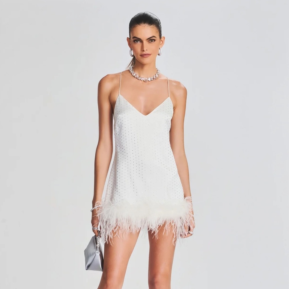Retrofete SUSANA FEATHER DRESS